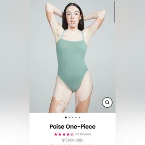Youswim Poise sage one piece- new with tags/liner